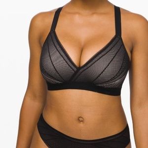 lululemon awake to lace bra black 34C